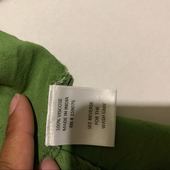 Forever 21 Girl Soul 1X Green Dress with Collar and  Tie at the waist - Picture 7 of 11